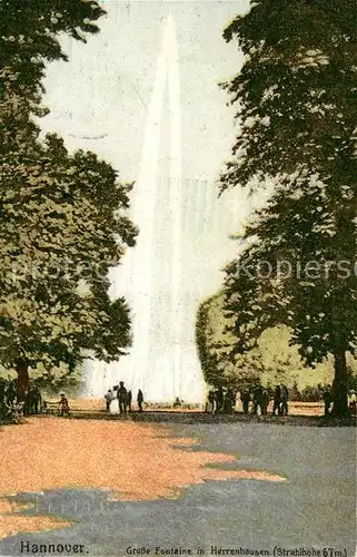 AK / Ansichtskarte Herrenhausen Hannover Grosse Fontaine Kat. Hannover