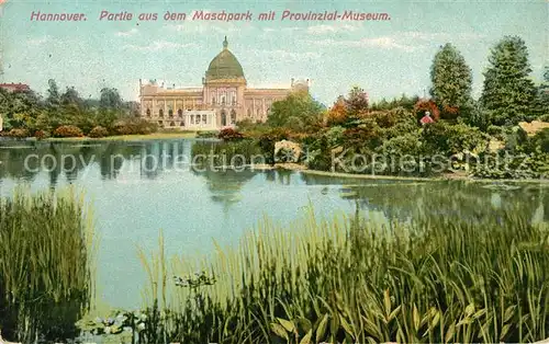 AK / Ansichtskarte Hannover Maschpark mit Provinzial Museum Kat. Hannover