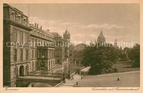 AK / Ansichtskarte Hannover Leineschloss mit Flusswasserkunst Kat. Hannover