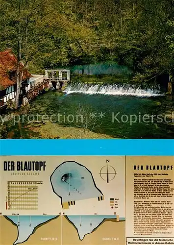 AK / Ansichtskarte Blaubeuren Der Blautopf Kat. Blaubeuren