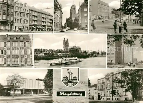 AK / Ansichtskarte Karl Marx Stadt Halberstaedter Strasse Markt Elbe Dom Schiffbreite Haus des Handwerks Kat. Chemnitz