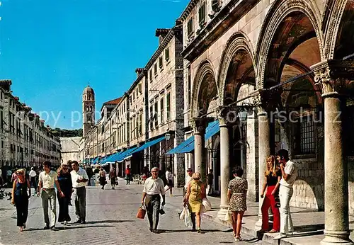 AK / Ansichtskarte Dubrovnik Ragusa Innenstadt Arkaden Kat. Dubrovnik