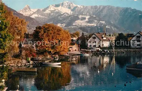 AK / Ansichtskarte Clarens Montreux Hafen Kat. Montreux