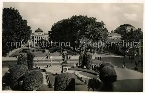 AK / Ansichtskarte Wiesbaden Kurhaus mit Staatstheater Kat. Wiesbaden