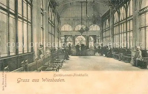 AK / Ansichtskarte Wiesbaden Kochbrunnen Trinkhalle Kat. Wiesbaden