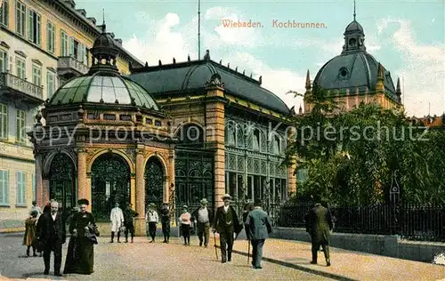 AK / Ansichtskarte Wiesbaden Kochbrunnen Kat. Wiesbaden