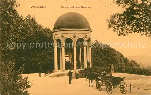 AK / Ansichtskarte Wiesbaden Tempel auf dem Neroberg Kat. Wiesbaden