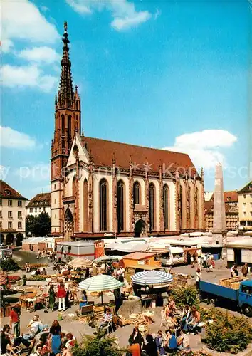 AK / Ansichtskarte Wuerzburg Marienkapelle Markt Kat. Wuerzburg