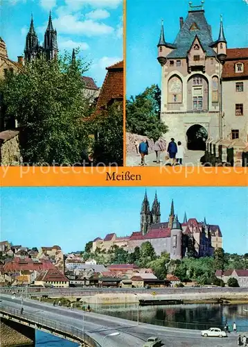 AK / Ansichtskarte Meissen Elbe Sachsen Dom Albrechtsburg Kat. Meissen