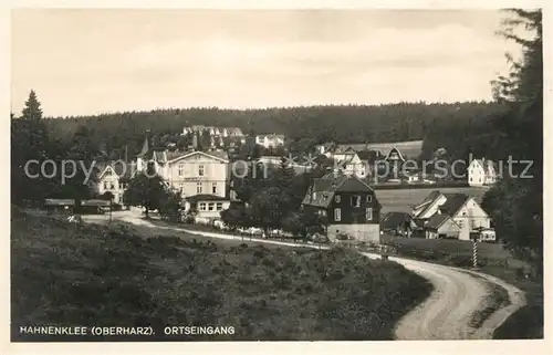 AK / Ansichtskarte Hahnenklee Bockswiese Harz Ortseingang Kat. Goslar