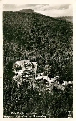 AK / Ansichtskarte Bad Sachsa Harz Berghotel Katzenstein mit Ravensberg Kat. Bad Sachsa