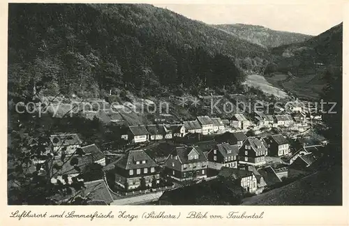 AK / Ansichtskarte Zorge Blick vom Taubental Kat. Zorge