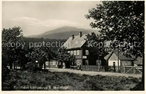 Braunlage Forsthaus Koenigskrug Kat. Braunlage Harz