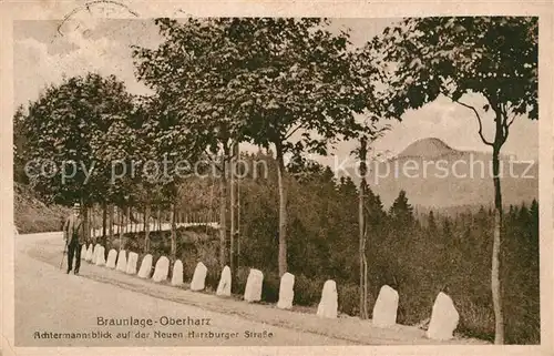 Braunlage Achtermannsblick auf der Neuen Harzburger Strasse Kat. Braunlage Harz