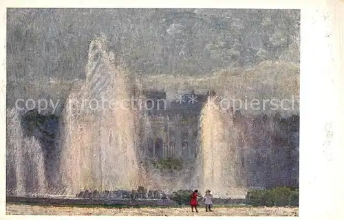 Wien Hochstrahlbrunnen am Schwarzenbergplatz Kat. Wien