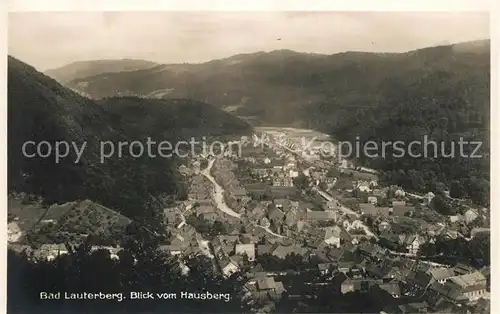 Bad Lauterberg Blick vom Hausberg Kat. Bad Lauterberg im Harz