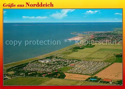 AK / Ansichtskarte Norden Norddeich Ostfriesland Fliegeraufnahme Kat. Norden