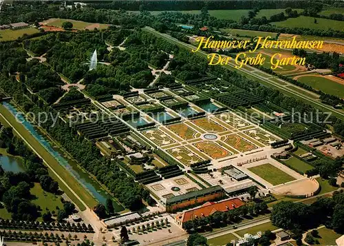 AK / Ansichtskarte Herrenhausen Hannover Fliegeraufnahme Grosse Garten Kat. Hannover