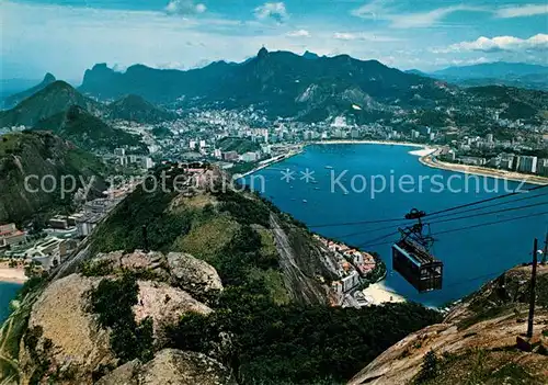 AK / Ansichtskarte Rio de Janeiro Vista panoramica do alto do Pao de Acucar Blick vom Zuckerhut Kat. Rio de Janeiro