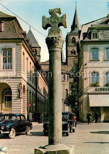 AK / Ansichtskarte Trier Marktkreuz Hauptmarkt Dom Kat. Trier