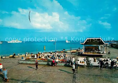 AK / Ansichtskarte Helgoland Kurplatz Konzertpavillon Kat. Helgoland