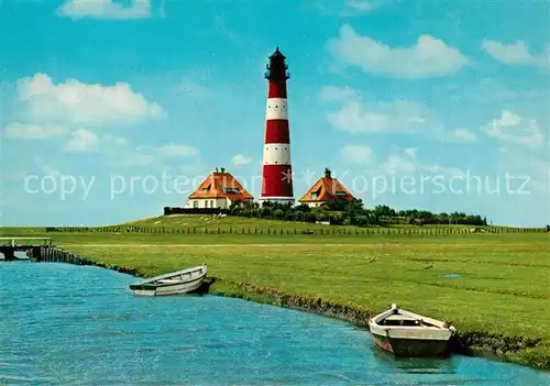 AK / Ansichtskarte Eiderstedt Westerhever Leuchtturm Kat. Toenning