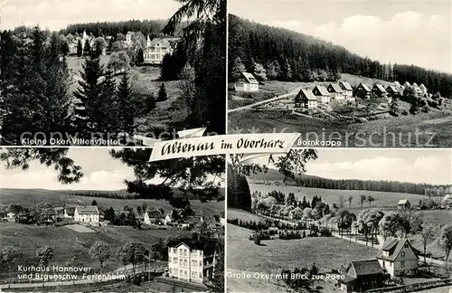 AK / Ansichtskarte Altenau Harz Kleine Oker Villenviertel Bornkappe Kurhaus Hannover Grosse Oker  Kat. Altenau