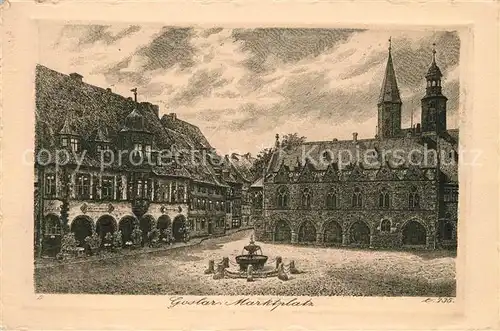 AK / Ansichtskarte Goslar Marktplatz Kat. Goslar