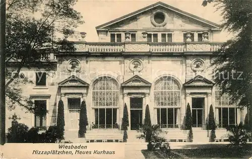 AK / Ansichtskarte Wiesbaden Nizzaplaetzchen Neues Kurhaus Kat. Wiesbaden