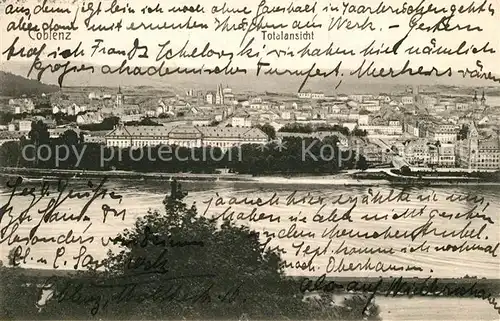 AK / Ansichtskarte Coblenz Koblenz Panorama Kat. Koblenz Rhein