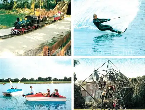 AK / Ansichtskarte Haren Ems Ferienzentrum Schloss Dankern Liliputbahn Klettergeruest Wasserski Kat. Haren (Ems)