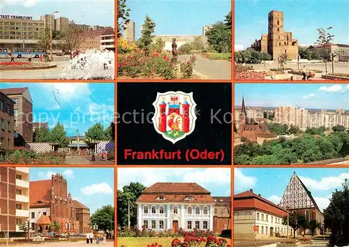 AK / Ansichtskarte Frankfurt Oder Hotel Stadt Frakfurt Rathaus Marienkirche Kat. Frankfurt Oder