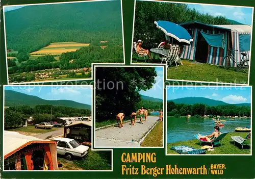 AK / Ansichtskarte Hohenwarth Koetzting Camping Fritz Berger  Kat. Hohenwarth