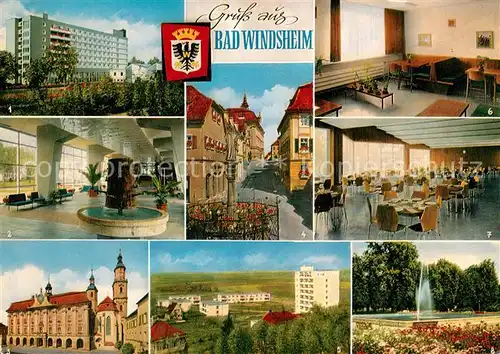 AK / Ansichtskarte Bad Windsheim Sanatorium Frankenland Rathaus Kilianskirche  Kat. Bad Windsheim