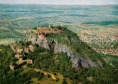 AK / Ansichtskarte Singen Hohentwiel Burgruine Hohentwiel Fliegeraufnahme Kat. Singen (Hohentwiel)