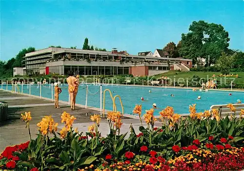 AK / Ansichtskarte Siegburg Freibad Hallenbad  Kat. Siegburg