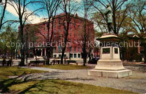 AK / Ansichtskarte Halifax Nova Scotia Lord Nelson Hotel as seen from Victoria Park Monument Statue Kat. Halifax