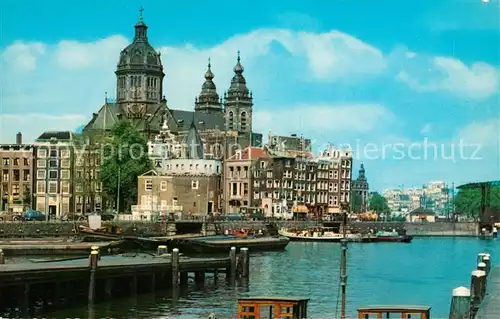 AK / Ansichtskarte Amsterdam Niederlande Schreierstoren en Sint Nicolaaskerk Kirche Kat. Amsterdam