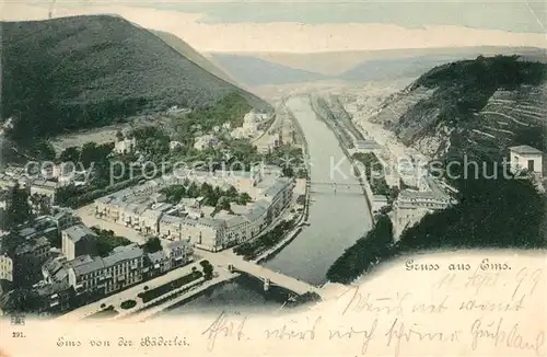 AK / Ansichtskarte Bad Ems Blick von der Baederley Kat. Bad Ems