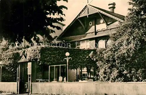 AK / Ansichtskarte Bansin Ostseebad Cafe Asgard Kat. Heringsdorf