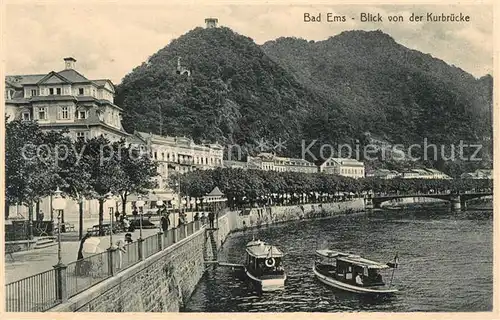 AK / Ansichtskarte Bad Ems Blick von der Kurbruecke Kat. Bad Ems