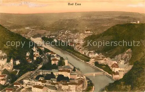 AK / Ansichtskarte Bad Ems Panorama Lahnpartie Kat. Bad Ems