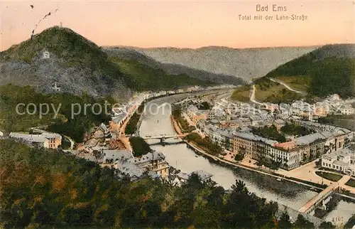 AK / Ansichtskarte Bad Ems Panorama Lahnpartie Kat. Bad Ems