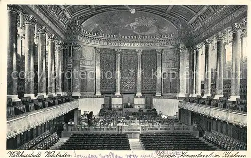 AK / Ansichtskarte Wiesbaden Grosser Konzertsaal im Kurhaus Kat. Wiesbaden