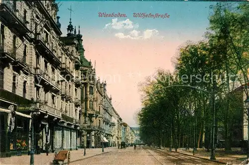 AK / Ansichtskarte Wiesbaden Wilhelmstrasse Kat. Wiesbaden