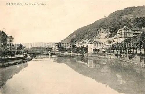 AK / Ansichtskarte Bad Ems Partie am Kurhaus Kat. Bad Ems