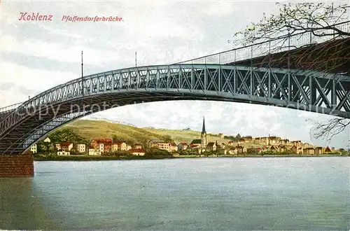 AK / Ansichtskarte Koblenz Rhein Pfaffendorferbruecke Kat. Koblenz