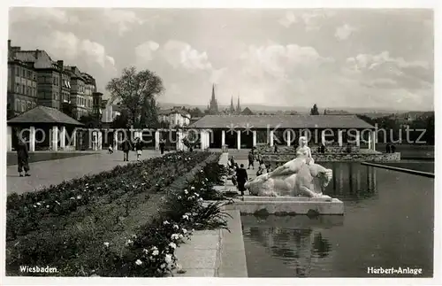 AK / Ansichtskarte Wiesbaden Herbert Anlage Kat. Wiesbaden