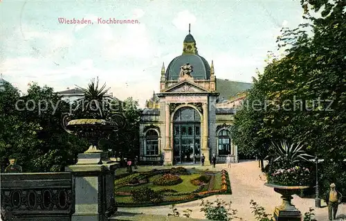 AK / Ansichtskarte Wiesbaden Kochbrunnen Kat. Wiesbaden