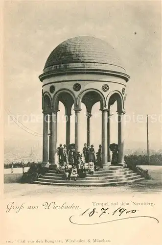 AK / Ansichtskarte Wiesbaden Tempel auf dem Neroberg Kat. Wiesbaden